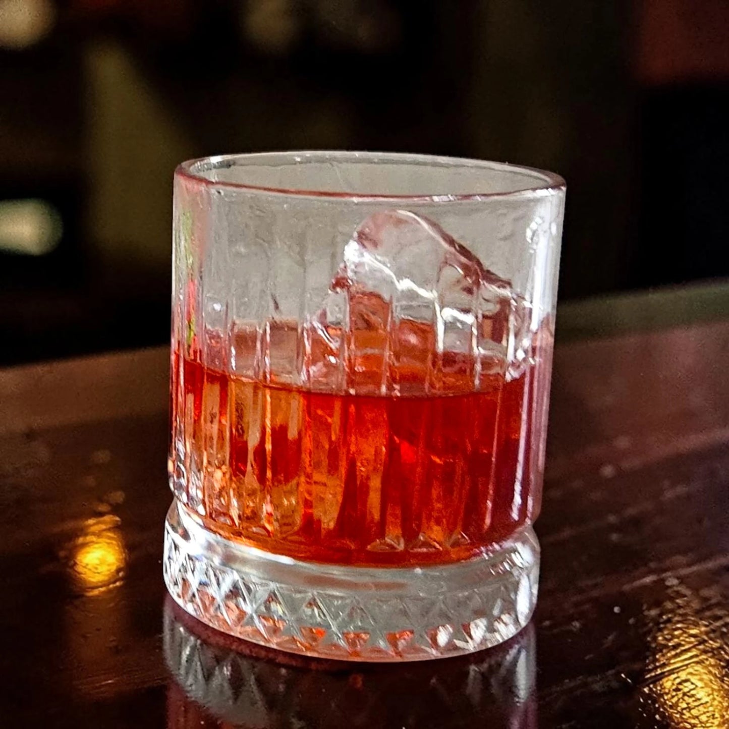 Strange Cane Fiery Cherry spiced rum over ice