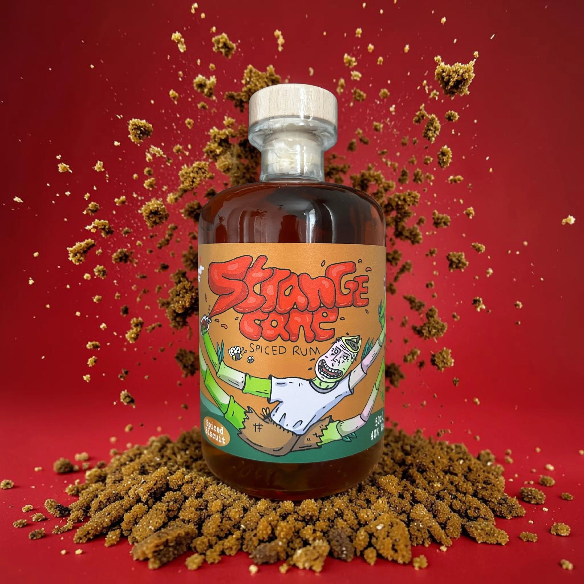 Strange Cane Spiced Biscuit spiced rum with an explosion of biscuit crumbs